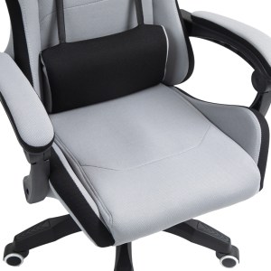 pak-275-000015-9 ΚΑΡΕΚΛΑ ΓΡΑΦΕΙΟΥ GAMING GLINE PAKOWORLD ΜΑΥΡΟ-ΓΚΡΙ ΥΦΑΣΜΑ ΜΑΥΡΟ PP 60X59X118ΕΚ