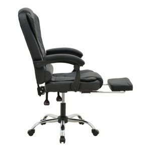 pak-277-000013-4 ΚΑΡΕΚΛΑ ΓΡΑΦΕΙΟΥ ΔΙΕΥΘΥΝΤΗ ΜΕ ΥΠΟΠΟΔΙΟ ΚΑΙ ΜΗΧΑΝΙΣΜΟ MASSAGE VOLTER PAKOWORLD PU ΜΑΥΡΟ 62X70X110ΕΚ