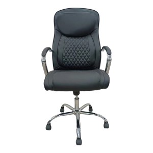 pak-277-000016-2 ΚΑΡΕΚΛΑ ΓΡΑΦΕΙΟΥ ΔΙΕΥΘΥΝΤΗ QUILTED PAKOWORLD PU ΜΑΥΡΟ 62X70X116ΕΚ