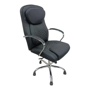 pak-277-000016 ΚΑΡΕΚΛΑ ΓΡΑΦΕΙΟΥ ΔΙΕΥΘΥΝΤΗ QUILTED PAKOWORLD PU ΜΑΥΡΟ 62X70X116ΕΚ