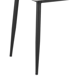 pak-278-000006-2 ΤΡΑΠΕΖΙ GUSTAS PAKOWORLD ΓΚΡΙ ΜΑΡΜΑΡΟΥ SINTERED STONE-ΜΑΥΡΟ ΜΕΤΑΛΛΟ 160X80X75ΕΚ