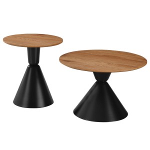 pak-278-000051-1 ΤΡΑΠΕΖΙΑ ΣΑΛΟΝΙΟΥ OBSIDIAN PAKOWORLD ΣΕΤ 2ΤΕΜ ΜΕΤΑΛΛΟ ΜΑΥΡΟ- MDF ΣΕ ΦΥΣΙΚΗ ΑΠΟΧΡΩΣΗ