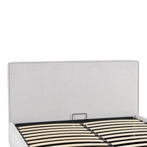 pak-279-000012-5 ΚΡΕΒΑΤΙ ΔΙΠΛΟ BEDKA PAKOWORLD ΥΦΑΣΜΑ ΓΚΡΙ ΜΕ ΑΠΟΘΗΚΕΥΤΙΚΟ ΧΩΡΟ160X200ΕΚ