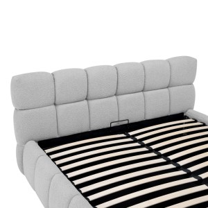 pak-279-000019-5 ΚΡΕΒΑΤΙ JEBY PAKOWORLD ΥΦΑΣΜΑ ΣΕ ΓΚΡΙ ΑΠΟΧΡΩΣΗ ΜΕ ΑΠΟΘΗΚΕΥΤΙΚΟ ΧΩΡΟ 160X200ΕΚ