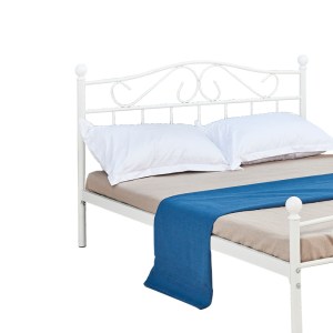 pak-285-000008-2 ΚΡΕΒΑΤΙ YORICK PAKOWORLD ΛΕΥΚΟ ΜΕΤΑΛΛΙΚΟ 150X200X99ΕΚ