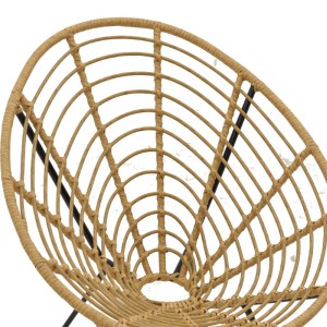 pak-286-000010-4 ΠΟΛΥΘΡΟΝΑ NAOKI PAKOWORLD PE ΦΥΣΙΚΟ-ΜΕΤΑΛΛΟ ΜΑΥΡΟ ΠΟΔΙ 78X74X87ΕΚ