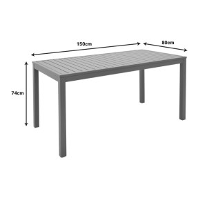 pak-288-000031-8 ΤΡΑΠΕΖΑΡΙΑ KLITON-AZELIE PAKOWORLD ΣΕΤ 7ΤΕΜ ΣΕ ΣΑΜΠΑΝΙΖΕ ΑΠΟΧΡΩΣΗ 150X80X74ΕΚ