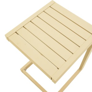 pak-288-000038-2 ΤΡΑΠΕΖΙ AETHER PAKOWORLD ΑΛΟΥΜΙΝΙΟ ΣΕ CAPPUCCINO ΑΠΟΧΡΩΣΗ 37.5X36.5X53ΕΚ