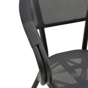 pak-289-000001-5 ΠΟΛΥΘΡΟΝΑ ΚΗΠΟΥ ISAIA PAKOWORLD ΜΑΥΡΟ ΑΛΟΥΜΙΝΙΟ-TEXTILENE ΜΑΥΡΟ 57X57X83ΕΚ