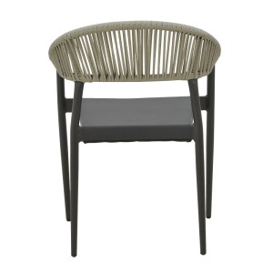 pak-291-000007-4 ΠΟΛΥΘΡΟΝΑ ΚΗΠΟΥ ELATION PAKOWORLD ΣΤΟΙΒΑΖΟΜΕΝΗ RATTAN-ΑΛΟΥΜΙΝΟ ΑΝΘΡΑΚΙ 57X56X78ΕΚ