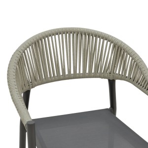 pak-291-000007-5 ΠΟΛΥΘΡΟΝΑ ΚΗΠΟΥ ELATION PAKOWORLD ΣΤΟΙΒΑΖΟΜΕΝΗ RATTAN-ΑΛΟΥΜΙΝΟ ΑΝΘΡΑΚΙ 57X56X78ΕΚ