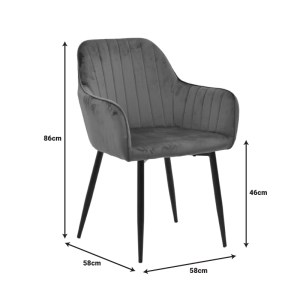 pak-292-000091-6 ΠΟΛΥΘΡΟΝΑ NOOR PAKOWORLD ΚΙΤΡΙΝΟ ΒΕΛΟΥΔΟ ΜΕ ΠΟΔΙ ΜΕΤΑΛΛΟΥ ΣΕ ΜΑΥΡΗ ΑΠΟΧΡΩΣΗ 58X58X86ΕΚ