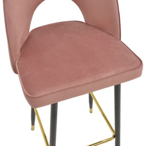 pak-292-000124-6 ΣΚΑΜΠΟ ΜΠΑΡ ΜΕΣΑΟΥ ΥΨΟΥΣ CASENIO PAKOWORLD ΒΕΛΟΥΔΟ ΣΑΠΙΟ ΜΗΛΟ-ΠΟΔΙ ΜΑΥΡΟ ΜΕ ΧΡΥΣΟ ΜΕΤΑΛΛΟ 48X50X107ΕΚ