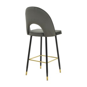 pak-292-000125-1 ΣΚΑΜΠΟ ΜΠΑΡ ΜΕΣΑΟΥ ΥΨΟΥΣ CASENIO PAKOWORLD ΑΝΘΡΑΚΙ ΒΕΛΟΥΔΟ-ΠΟΔΙ ΜΑΥΡΟ ΜΕ ΧΡΥΣΟ ΜΕΤΑΛΛΟ 48X50X107ΕΚ