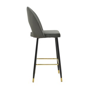 pak-292-000125-2 ΣΚΑΜΠΟ ΜΠΑΡ ΜΕΣΑΟΥ ΥΨΟΥΣ CASENIO PAKOWORLD ΑΝΘΡΑΚΙ ΒΕΛΟΥΔΟ-ΠΟΔΙ ΜΑΥΡΟ ΜΕ ΧΡΥΣΟ ΜΕΤΑΛΛΟ 48X50X107ΕΚ