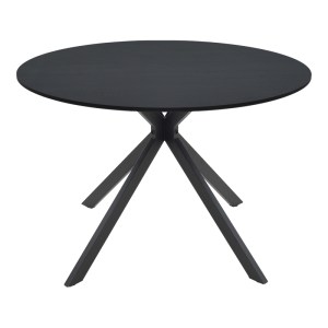 pak-292-000127-1 ΤΡΑΠΕΖΙ XUSON PAKOWORLD ΜΑΥΡΟ MDF ΜΕ ΜΕΤΑΛΛΙΚΟ ΠΟΔΙ Φ120X75ΕΚ