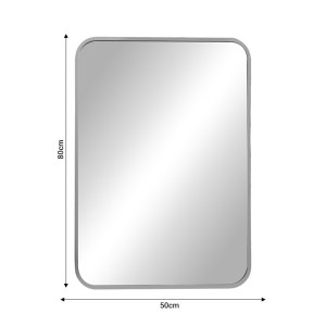 pak-298-000024-1 ΚΑΘΡΕΠΤΗΣ CLASSY PAKOWORLD ΑΣΗΜΙ ΑΛΟΥΜΙΝΙΟ 50X2.5X80ΕΚ