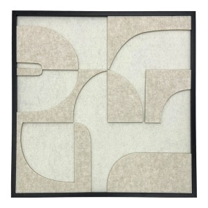 pak-298-000048 ΠΙΝΑΚΑΣ ΜΕ ΠΛΑΙΣΙΟ JEIRE INART ΛΕΥΚΟ 62X2.5X62ΕΚ