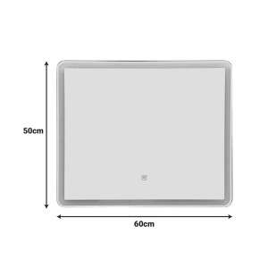 pak-298-000052-1 ΚΑΘΡΕΠΤΗΣ LED QUADROU INART  PP-ΑΛΟΥΜΙΝΙΟ 60X3X50ΕΚ