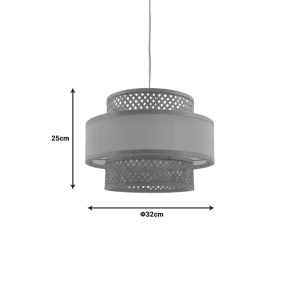 pak-299-000030-2 ΦΩΤΙΣΤΙΚΟ ΟΡΟΦΗΣ CERTY INART Ε27 ΜΠΑΜΠΟΥ ΣΕ ΦΥΣΙΚΗ ΑΠΟΧΡΩΣΗ Φ32X25ΕΚ