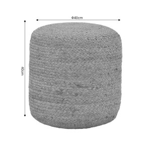 pak-302-000030-3 ΣΚΑΜΠΟ OVIOUS INART ΜΠΕΖ 100% ΓΙΟΥΤΑ 40X40X40ΕΚ