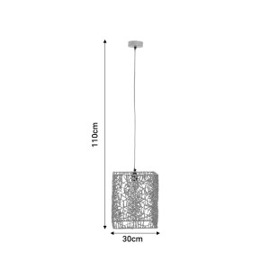 pak-311-000001-3 ΦΩΤΙΣΤΙΚΟ ΟΡΟΦΗΣ DOROTAN INART E27 ΦΥΣΙΚΟ 30X27X110ΕΚ