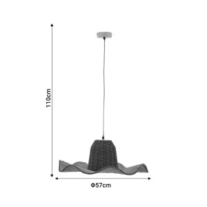 pak-311-000013-3 ΦΩΤΙΣΤΙΚΟ ΟΡΟΦΗΣ DARLA INART E27 ΦΥΣΙΚΟ Φ57X110ΕΚ