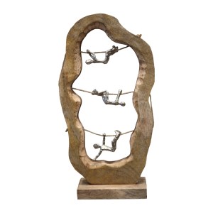 pak-312-000001 ΕΠΙΤΡΑΠΕΖΙΟ ΔΙΑΚΟΣΜΗΤΙΚΟ LARDO INART ΦΥΣΙΚΟ ΜΑΝΓΚΟ ΞΥΛΟ-ΑΛΟΥΜΙΝΙΟ 29X10X57ΕΚ