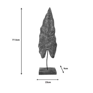 pak-312-000007-2 ΕΠΙΤΡΑΠΕΖΙΟ ΔΙΑΚΟΣΜΗΤΙΚΟ ΦΥΛΛΟ LOPI INART ΧΡΥΣΟ ΜΑΝΓΚΟ ΞΥΛΟ-ΜΕΤΑΛΛΟ 23X9X77.5ΕΚ