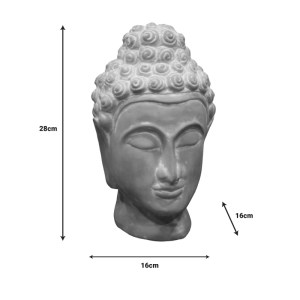 pak-312-000014-1 ΕΠΙΤΡΑΠΕΖΙΟ ΔΙΑΚΟΣΜΗΤΙΚΟ ΒΟΥΔΑΣ ROLIA INART ΓΚΡΙ TERRACOTTA 16X16X28ΕΚ