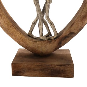 pak-312-000018-3 ΕΠΙΤΡΑΠΕΖΙΟ ΔΙΑΚΟΣΜΗΤΙΚΟ ΚΑΡΔΙΑ VRAME INART ΦΥΣΙΚΟ ΜΑΝΓΚΟ ΞΥΛΟ-ΑΛΟΥΜΙΝΙΟ 32X9X35ΕΚ