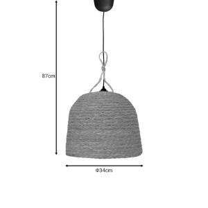 pak-313-000031-2 ΦΩΤΙΣΤΙΚΟ ΟΡΟΦΗΣ LAMPER INART ΨΑΘΙΝΟ ΦΥΣΙΚΟ Φ34X87ΕΚ