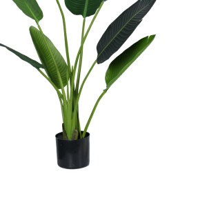 pak-316-000007-2 ΔΙΑΚΟΣΜΗΤΙΚΟ ΦΥΤΟ PALM TREE ΣΕ ΓΛΑΣΤΡΑ INART ΠΡΑΣΙΝΟ PP Υ120ΕΚ