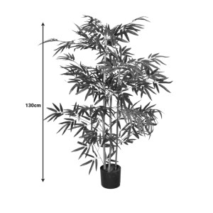 pak-316-000018-3 ΔΙΑΚΟΣΜΗΤΙΚΟ ΦΥΤΟ BAMBOO ΣΕ ΓΛΑΣΤΡΑ INART ΠΡΑΣΙΝΟ PP Υ130ΕΚ
