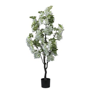 pak-316-000025 ΔΙΑΚΟΣΜΗΤΙΚΟ ΦΥΤΟ BEAN FLOWERS ΣΕ ΓΛΑΣΤΡΑ INART ΛΕΥΚΟ PP Υ125ΕΚ