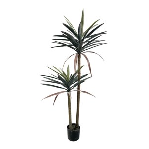 pak-316-000039 ΔΙΑΚΟΣΜΗΤΙΚΟ ΦΥΤΟ DRACAENA PALM ΣΕ ΓΛΑΣΤΡΑ INART ΠΡΑΣΙΝΟ PP Υ125ΕΚ