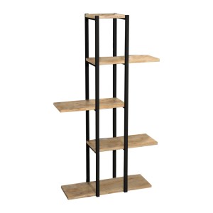 pak-321-000050 ΕΠΙΔΑΠΕΔΙΑ ΡΑΦΙΕΡΑ PLOKO PAKOWORLD OAK-ΜΑΥΡΟ ΜΕΛΑΜΙΝΗΣ 60X24X110ΕΚ