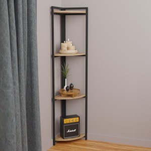 pak-321-000052-1 ΕΠΙΔΑΠΕΔΙΑ ΓΩΝΙΑΚΗ ΡΑΦΙΕΡΑ BYRK PAKOWORLD OAK-ΜΑΥΡΟ ΜΕΛΑΜΙΝΗΣ 30X30X160ΕΚ