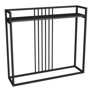 pak-321-000127 ΚΟΝΣΟΛΑ CONVIDA PAKOWORLD ΑΝΘΡΑΚΙ ΜΕ ΜΑΥΡΟ ΜΕΤΑΛΛΙΚΟ ΣΚΕΛΕΤΟ 100X25X90ΕΚ