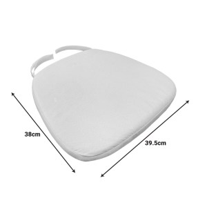 pak-326-000050-2 ΜΑΞΙΛΑΡΙ ΑΔΙΑΒΡΟΧΟ TIFFANY I PAKOWORLD ΥΦΑΣΜΑ ΣΕ ΛΕΥΚΗ ΑΠΟΧΡΩΣΗ 39.5X38X2.5ΕΚ