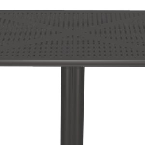 pak-326-000056-1 ΤΡΑΠΕΖΙ GROOVY PAKOWORLD PP ΔΙΑΤΡΗΤΟ ΑΝΘΡΑΚΙ 60X60X76ΕΚ