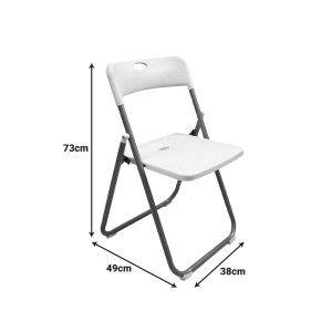pak-326-000061-5 ΚΑΡΕΚΛΑ CATERING-ΣΥΝΕΔΡΙΟΥ ΠΤΥΣΣΟΜΕΝΗ EDISON PAKOWORLD ΛΕΥΚΟ 38X49X73ΕΚ