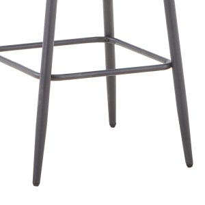 pak-327-000025-5 ΣΚΑΜΠΟ ΜΠΑΡ VIVIAN PAKOWORLD ΜΠΕΖ ΒΕΛΟΥΔΟ-ΠΟΔΙ ΜΑΥΡΟ ΜΕΤΑΛΛΟ 57X50X100ΕΚ