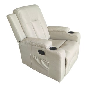 pak-331-000013 ΠΟΛΥΘΡΟΝΑ RELAX ΜΕ ΜΗΧΑΝΙΣΜΟ MASSAGE GESSEL PAKOWORLD ΜΠΕΖ ΥΦΑΣΜΑ 80X90X98ΕΚ