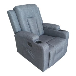 pak-331-000014 ΠΟΛΥΘΡΟΝΑ RELAX ΜΕ ΜΗΧΑΝΙΣΜΟ MASSAGE GESSEL PAKOWORLD ΑΝΘΡΑΚΙ ΥΦΑΣΜΑ 80X90X98ΕΚ