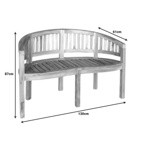 pak-335-000006-6 ΚΑΝΑΠΕΣ ΔΙΘΕΣΙΟΣ COREN PAKOWORLD ΦΥΣΙΚΟ TEAK ΞΥΛΟ 130X61X87ΕΚ