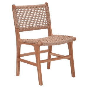 pak-336-000003 ΚΑΡΕΚΛΑ SPONZE PAKOWORLD ΣΚΕΛΕΤΟΣ TEAK ΞΥΛΟ- PE ΣΧΟΙΝΙ ΣΕ ΦΥΣΙΚΗ ΑΠΟΧΡΩΣΗ 50X58.5X85ΕΚ