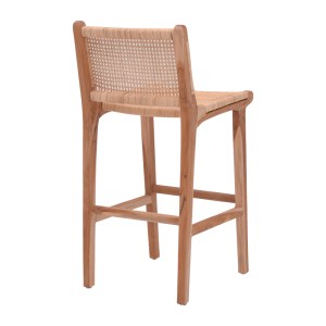 pak-336-000004-1 ΣΚΑΜΠΟ ΜΠΑΡ ΜΕΣΑΙΟΥ ΥΨΟΥΣ SPONZE PAKOWORLD TEAK ΞΥΛΟ-ΦΥΣΙΚΟ RATTAN ΣΕ ΦΥΣΙΚΗ ΑΠΟΧΡΩΣΗ 40X47X89ΕΚ