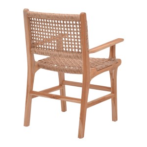 pak-336-000005-3 ΠΟΛΥΘΡΟΝΑ SPONZE PAKOWORLD ΣΚΕΛΕΤΟΣ TEAK ΞΥΛΟ- PE ΣΧΟΙΝΙ ΣΕ ΦΥΣΙΚΗ ΑΠΟΧΡΩΣΗ 54X60X86ΕΚ
