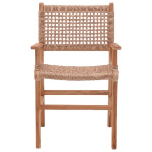 pak-336-000005-5 ΠΟΛΥΘΡΟΝΑ SPONZE PAKOWORLD ΣΚΕΛΕΤΟΣ TEAK ΞΥΛΟ- PE ΣΧΟΙΝΙ ΣΕ ΦΥΣΙΚΗ ΑΠΟΧΡΩΣΗ 54X60X86ΕΚ